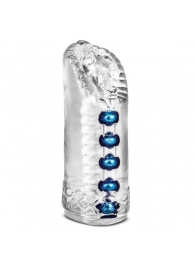 Прозрачный мастурбатор-вагина с 5 стимулирующими бусинами Snatch - Blush Novelties - в Подольске купить с доставкой