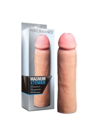 Телесная фаллическая насадка на пенис Magnum Xtender - 23 см. - Blush Novelties - в Подольске купить с доставкой