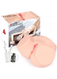 Мастурбатор-полуторс Hanna Onahole 001 с двойным слоем материала и вибрацией - KOKOS - в Подольске купить с доставкой