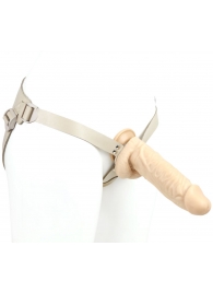 Телесный поясной фаллоимитатор - 22 см. - LOVETOY (А-Полимер) - купить с доставкой в Подольске