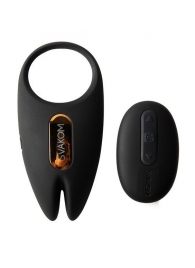 Черное эрекционное кольцо с вибрацией и пультом ДУ Winni 2 - Svakom - в Подольске купить с доставкой
