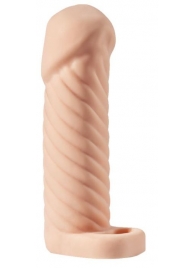 Телесная насадка-удлинитель KLEON с кольцом - 15 см. - Sitabella - в Подольске купить с доставкой