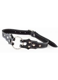 Кляп-рамка на ремешках с контрастной строчкой - Sitabella - купить с доставкой в Подольске