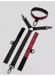 Ошейник с наручниками Reversible Faux Leather Collar and Wrist - Fifty Shades of Grey - купить с доставкой в Подольске