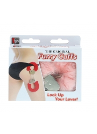 Металлические наручники с розовой меховой опушкой METAL HANDCUFF WITH PLUSH PINK - Dream Toys - купить с доставкой в Подольске