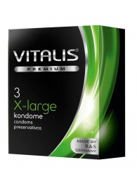 Презервативы увеличенного размера VITALIS PREMIUM x-large - 3 шт. - Vitalis - купить с доставкой в Подольске