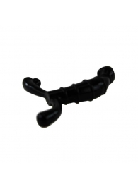 Чёрный стимулятор простаты с рёбрышками - Baile - в Подольске купить с доставкой