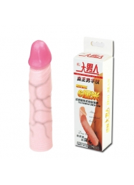 Удлиняющая насадка на пенис Deep Love - 21,5 см. - Baile - в Подольске купить с доставкой