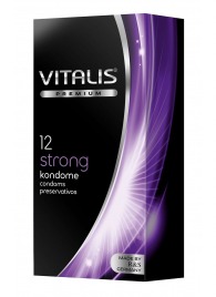 Презервативы с утолщённой стенкой VITALIS PREMIUM strong - 12 шт. - Vitalis - купить с доставкой в Подольске