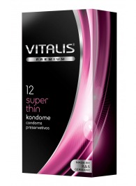 Ультратонкие презервативы VITALIS PREMIUM super thin - 12 шт. - Vitalis - купить с доставкой в Подольске