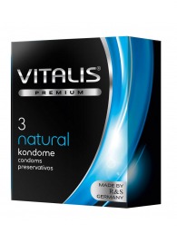Классические презервативы VITALIS PREMIUM natural - 3 шт. - Vitalis - купить с доставкой в Подольске