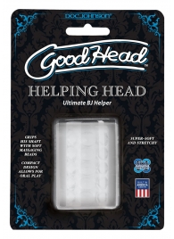 Прозрачный мастурбатор HELPING HEAD - Doc Johnson - в Подольске купить с доставкой