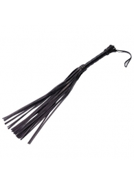 Чёрная кожаная плеть - 65 см. - Sitabella - купить с доставкой в Подольске