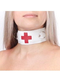 Ошейник с кольцами и красным крестом - Sitabella - купить с доставкой в Подольске
