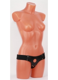 Универсальные черные трусики для страпона - БДСМ Арсенал - купить с доставкой в Подольске