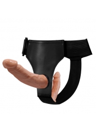 Женский страпон с 2 отростками - внешним и внутренним - Baile - купить с доставкой в Подольске