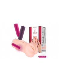 Телесный вибромастурбатор-вагина Dream Auto - KOKOS - в Подольске купить с доставкой