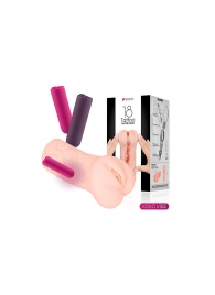 Телесный вибромастурбатор-вагина Tattoo Auto - KOKOS - в Подольске купить с доставкой