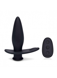 Черный анальный виброплаг для простаты Impaler - 14 см. - BlueLine - в Подольске купить с доставкой