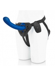 Синяя насадка Remote Control P-Spot G-Spot с черными трусиками - 20 см. - Pegasus - купить с доставкой в Подольске