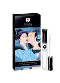 Возбуждающий блеск для губ с ароматом кокоса  Божественное удовольствие  - 10 мл. - Shunga - купить с доставкой в Подольске