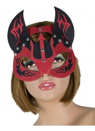 Маска дьяволицы с рожками - LOVETOY (А-Полимер) - купить с доставкой в Подольске