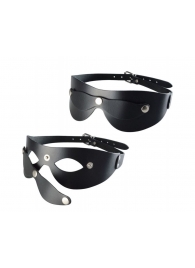 Черная кожаная маска  Новичок - Sitabella - купить с доставкой в Подольске