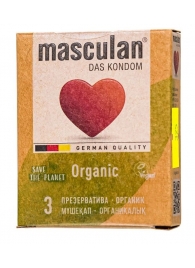 Экологически чистые презервативы Masculan Organic - 3 шт. - Masculan - купить с доставкой в Подольске