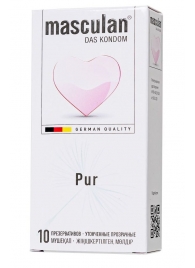 Супертонкие презервативы Masculan Pur - 10 шт. - Masculan - купить с доставкой в Подольске