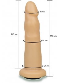 Телесная насадка Harness - 15,8 см. - LOVETOY (А-Полимер) - купить с доставкой в Подольске