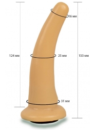 Телесная гладкая насадка Harness - 13,3 см. - LOVETOY (А-Полимер) - купить с доставкой в Подольске