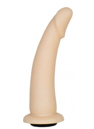 Телесная гладкая насадка-фаллоимитатор Harness - 17 см. - LOVETOY (А-Полимер) - купить с доставкой в Подольске