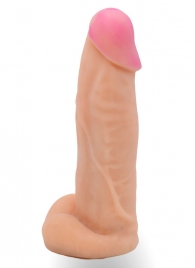 Телесная насадка на Harness с коннектором в ламинате - 20 см. - LOVETOY (А-Полимер) - купить с доставкой в Подольске