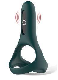 Изумрудное виброкольцо Magic Motion Rise с подхватом мошонки - Magic Motion - в Подольске купить с доставкой