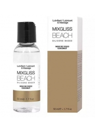 Смазка на силиконовой основе Mixgliss Beach - 50 мл. - Mixgliss - купить с доставкой в Подольске
