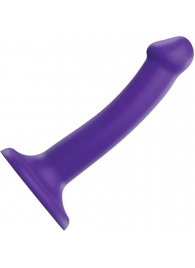 Фиолетовый фаллоимитатор-насадка Strap-On-Me Dildo Dual Density size S - 17 см. - Strap-on-me - купить с доставкой в Подольске