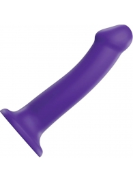 Фиолетовый фаллоимитатор-насадка Strap-On-Me Dildo Dual Density size L - 19 см. - Strap-on-me - купить с доставкой в Подольске