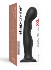 Черная насадка Strap-On-Me Dildo Plug P G size XXL - Strap-on-me - купить с доставкой в Подольске