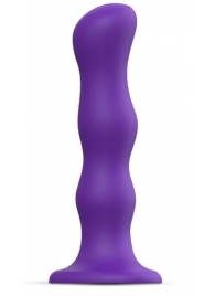 Фиолетовая насадка Strap-On-Me Dildo Geisha Balls size XL - Strap-on-me - купить с доставкой в Подольске