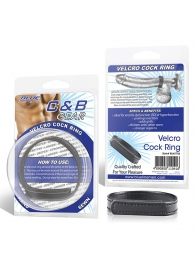 Кольцо на пенис из искусственной кожи на липучке VELCRO COCK RING - 5 см. - BlueLine - в Подольске купить с доставкой