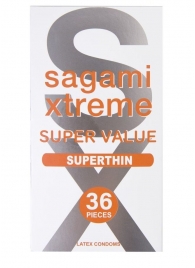 Ультратонкие презервативы Sagami Xtreme Superthin - 36 шт. - Sagami - купить с доставкой в Подольске