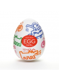 Мастурбатор-яйцо Keith Haring EGG STREET - Tenga - в Подольске купить с доставкой