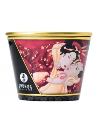 Массажная  свеча Sparkling Strawberry Wine с ароматом клубничного вина - 170 мл. - Shunga - купить с доставкой в Подольске
