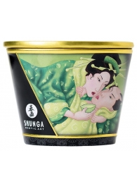 Массажная свеча Exotic Green Tea с ароматом зелёного чая - 170 мл. - Shunga - купить с доставкой в Подольске