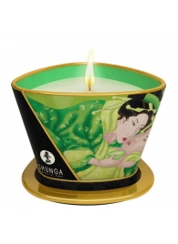 Массажная свеча Exotic Green Tea с ароматом зелёного чая - 170 мл. - Shunga - купить с доставкой в Подольске