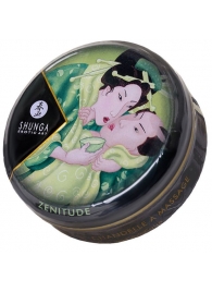 Массажная свеча Exotic Green Tea с ароматом зелёного чая - 30 мл. - Shunga - купить с доставкой в Подольске