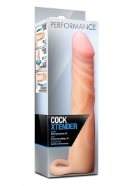 Телесная насадка на пенис Cock Xtender - 17,7 см. - Blush Novelties - в Подольске купить с доставкой