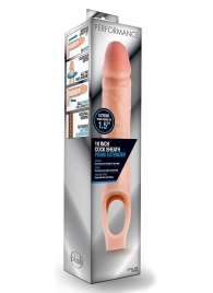 Телесная насадка на пенис 10 Inch Cock Sheath Extender - 25 см. - Blush Novelties - в Подольске купить с доставкой
