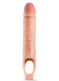 Телесная насадка на пенис 10 Inch Cock Sheath Extender - 25 см. - Blush Novelties - в Подольске купить с доставкой