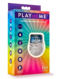 Фиолетовое эрекционное виброкольцо Pleaser Rechargeable C-Ring - Blush Novelties - в Подольске купить с доставкой